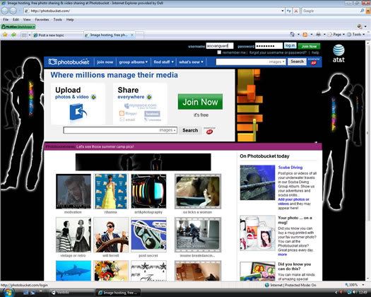 How to use the Photobucket Account. Photo1