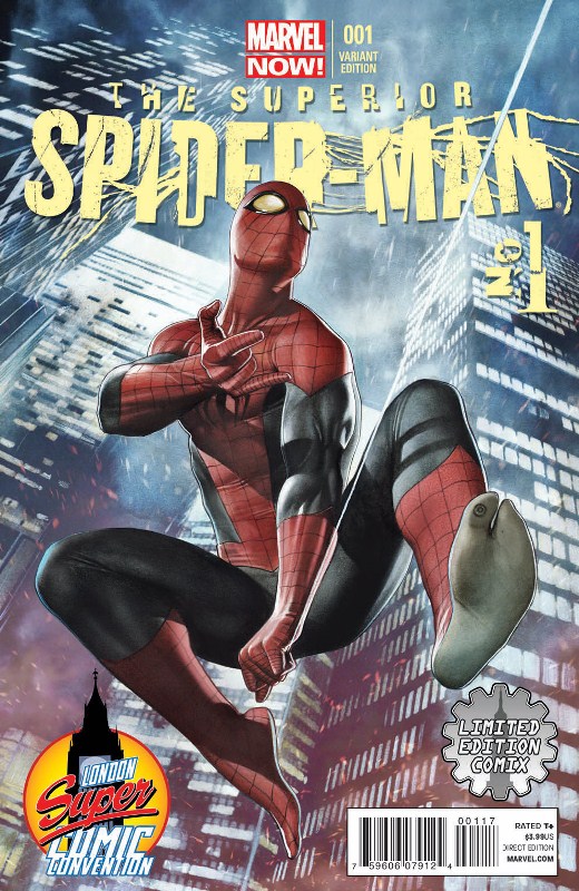 Adi Granov painting - cover to Superior Spiderman #1 GranovSpidermancover-variantUKLondoncoverb