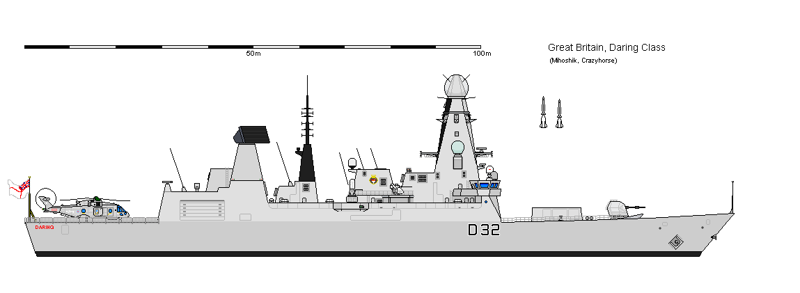 Navire anglais triangulaire ? Portsmouth - Angleterre GBDDGTYPE45HMSDARING10B