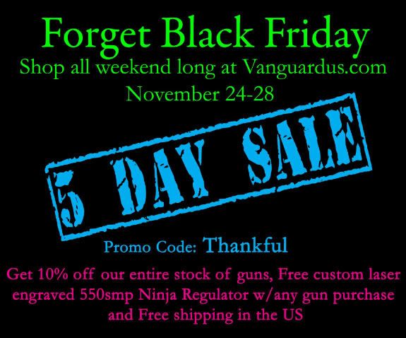 Vanguard US 5 Day Thanksgiving sale Blackfriday-1
