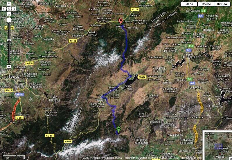 Día de puertos y frío: Navacerrada, La Morcuera, Navafría. Tramo3