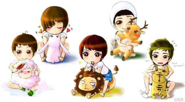 [FANART] TVXQ Cartoon Cutefanart02