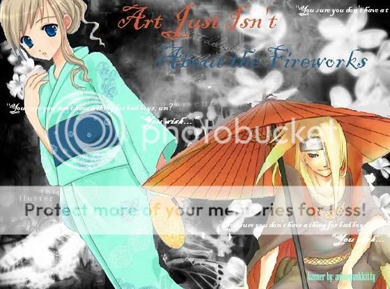 Regarde une feuille de personnage Deidara-fireworksbanner