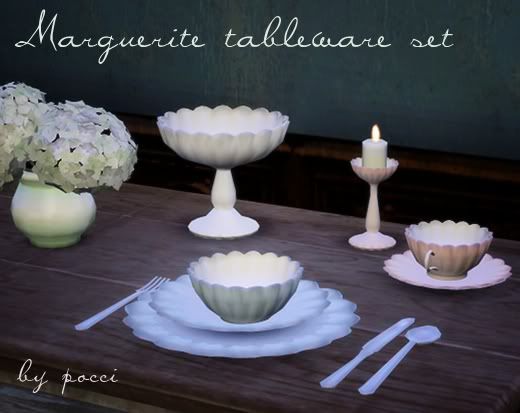 Marguerite tableware set by Pocci Marguerite01