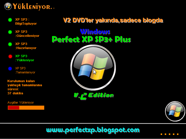 PERFECT XP SP3+ PLUS V2 EDITION // ALINTIDIR... Kurulum