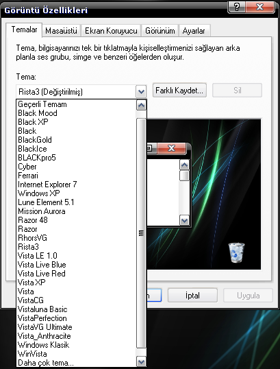 PERFECT XP SP3+ PLUS V2 EDITION Temalar