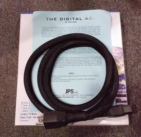 JPS Labs Power Cords (used) JPSLabsTHEDIGITALAC