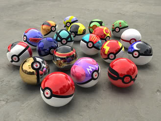 Xanor's Room Pokeballs