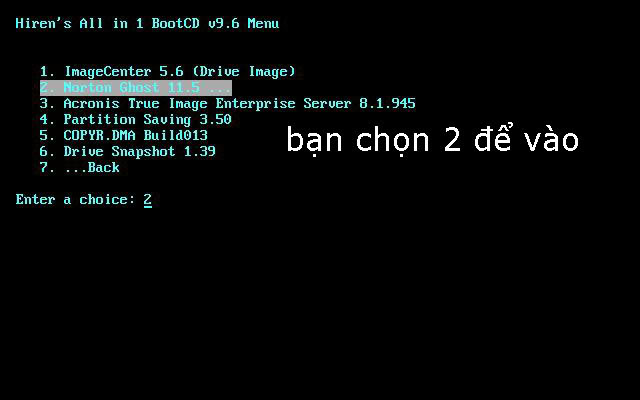 Hướng dẫn cách thức sử dụng các phần mềm trong bộ Hiren's boot bằng hình ảnh 3