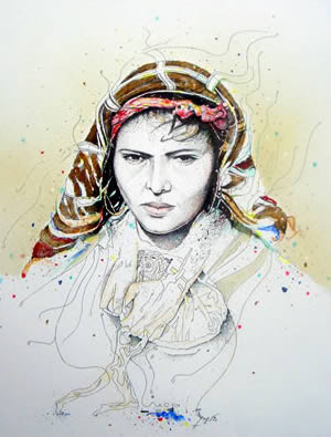 ابداع رسام - لباس المرأة الجزائرية- Revoltee_algerie