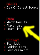 Website FAQ Playerlist