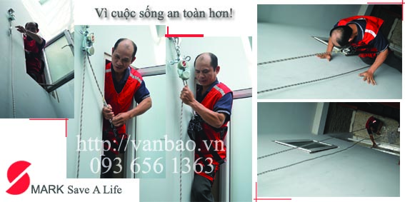 Dây thoát hiểm cho chung cư cao tầng, tòa nhà văn phòng Tongquan25nho