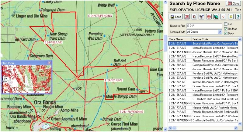 WA Tenements as of the 3-6-2011 5-1