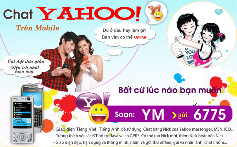 Phần mềm Yahoo chat 2010 HOT nhất  cho tất cả các dòng máy điện thoại Chat6775