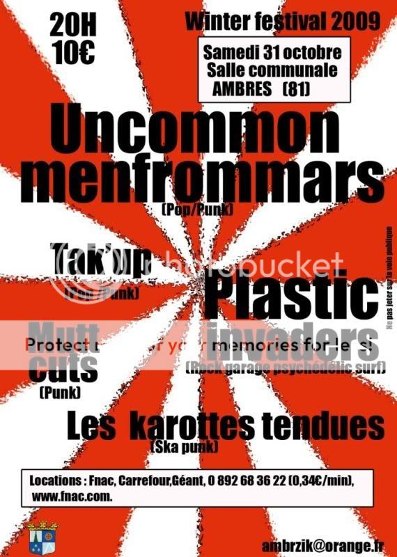 Uncommon, plastic invaders,mutt cuts...31/10 Ambres Unco