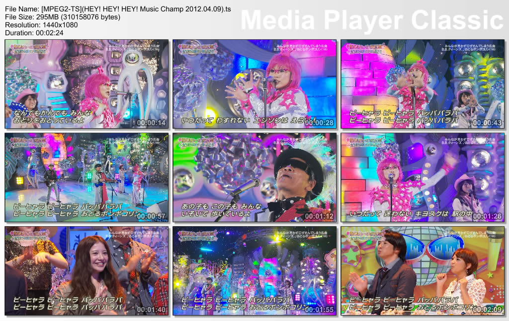 [MPEG2-TS](HEY! HEY! HEY! Music Champ 2012.04.09)B.B.クィーンズ - おどるポンポコリン(樱桃小丸子结尾曲) MPEG2-TSHEYHEYHEYMusicChamp20120409ts_thumbs_20120416_164728