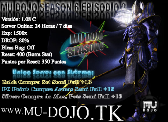 Nuevo Server Mu Season 6 - Mu Dojo Season 6 Episodio 2 - Abre este Sabado 10/09/11 MuDojo