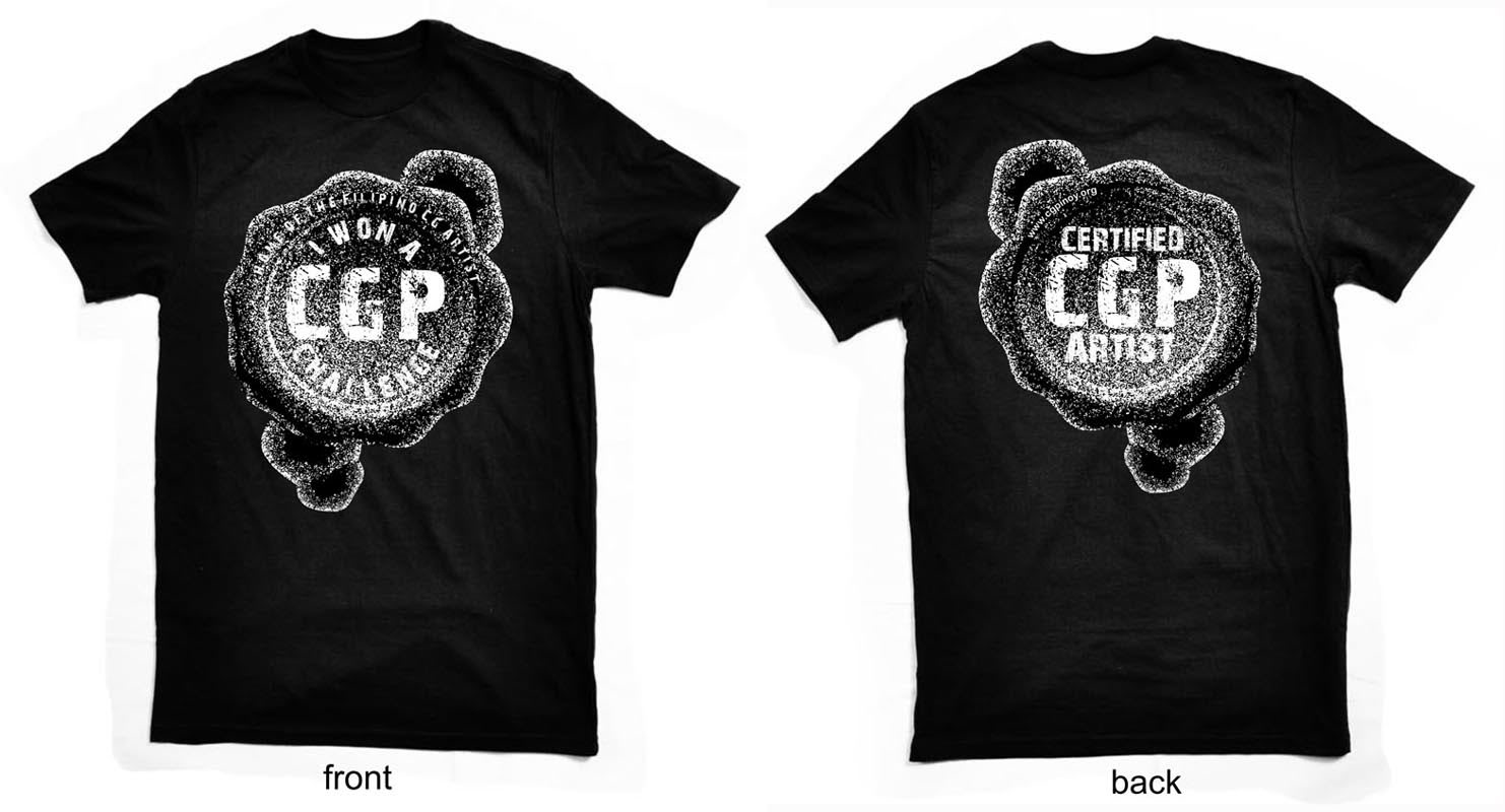 "I Won a CGP Challenge" Shirt Design Competition CGP_ENTRY_5_BLACK