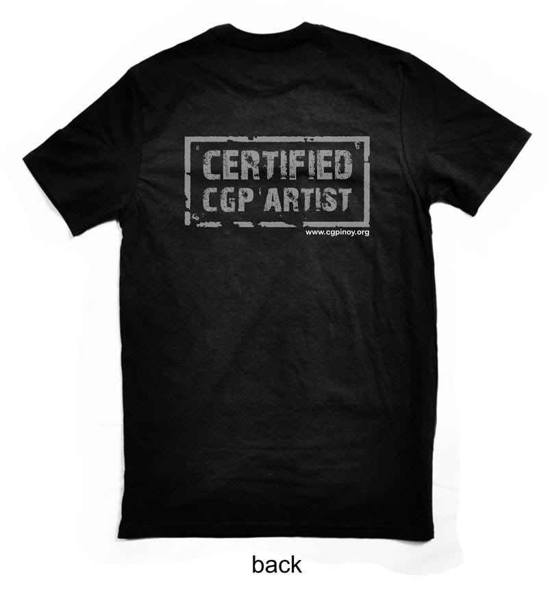 "I Won a CGP Challenge" Shirt Design Competition Entry_4_back