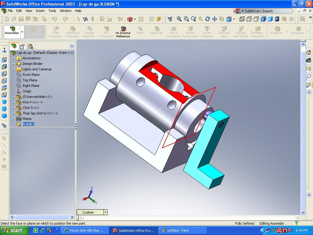 Thiết kế đồ gá trong SolidWorks