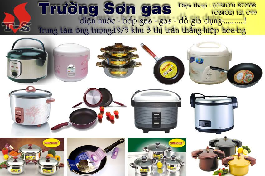 Cửa hàng TRƯỜNG SƠN GAS thông báo: Xongnoi