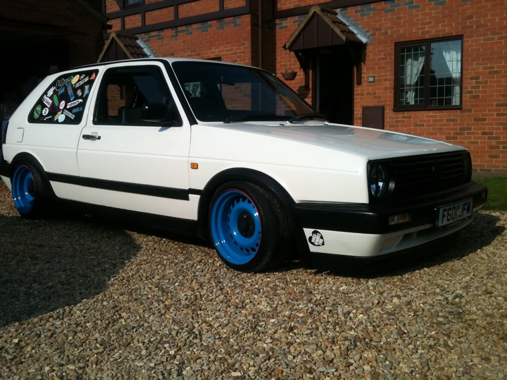 Mk2 Golf CL non sunroof banded steels coilovers very cool car!! 8f89dda1