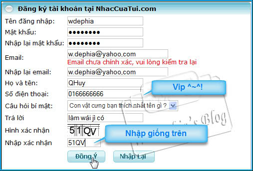 Chèn nhạc từ nhaccuatui vào blog 2