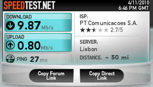 Qual o teu ISP? Qual a tua Velocidade de Internet? Sp