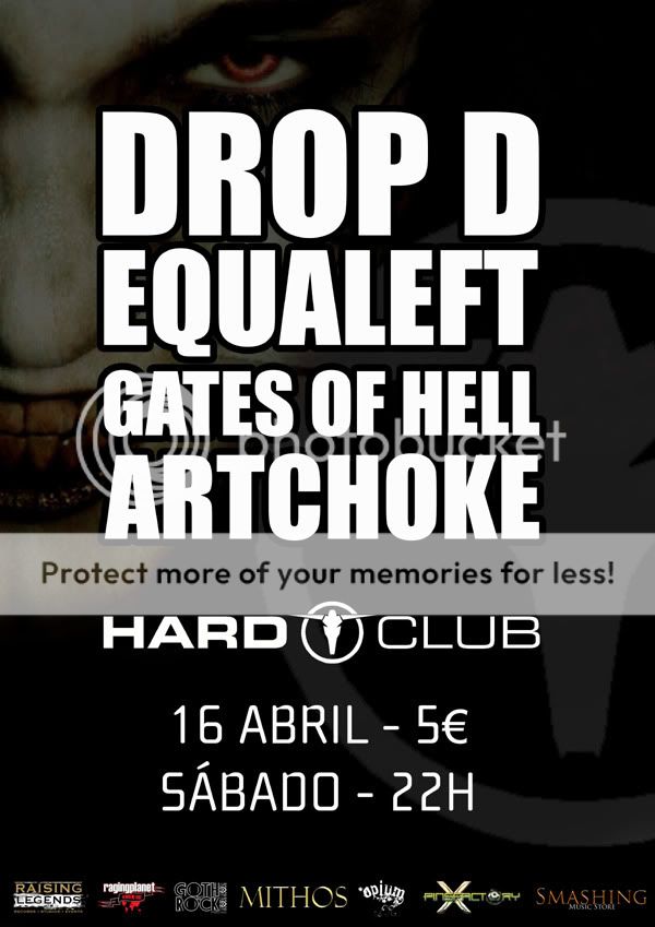 2011.04.16 - DROP D + EQUALEFT + GATES OF HELL + ARTCHOKE, Hard Club HARDCLUB-16ABRILv3