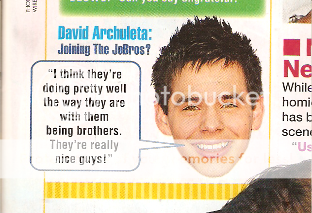 David In August Issue Of J-14 D4rc5