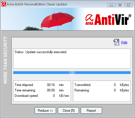 مكافح الفايروسات: AntiVir Personal Edition Classic 7 (نسخة 2009.07.01) 14