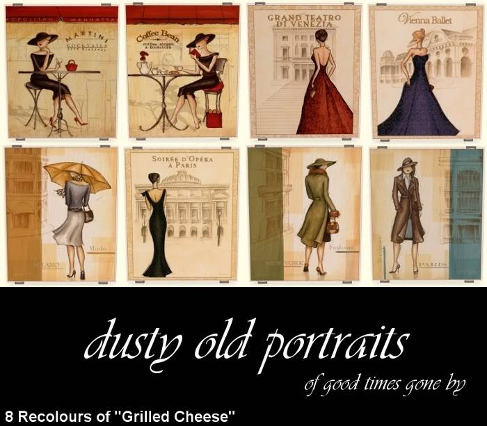 Dusty Old Portraits - 8 Andrea Laliberte artworks FinishedProduct