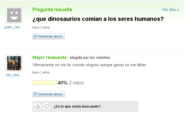 Yahoo questions... hay cada preguntita 6