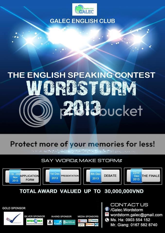 DIỄN BIẾN CHÍNH VÒNG 3 - CUỘC THI NÓI TIẾNG ANH WORDSTORM 2013 1394425_650891184955469_1751127861_n