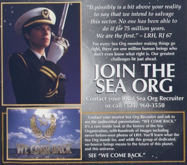 Scientology Sea Org - the reason Katie Holmes is Divorcing Tom Cruise So