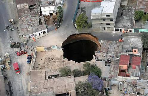 I'm not sure what to believe anymore Sinkhole