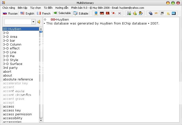 Phần miềm từ điển cần thiết cho học tiếng anh HuyTien_MultiDic_v90
