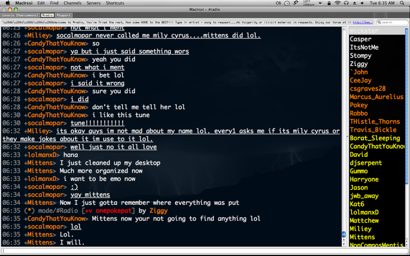 What's your IRC look like? Picture2