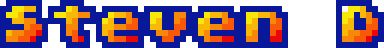 Harry Yeates's 8-Bit Font Shizzle Steven8BitOragblue