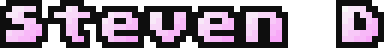 Harry Yeates's 8-Bit Font Shizzle Steven8BitPink