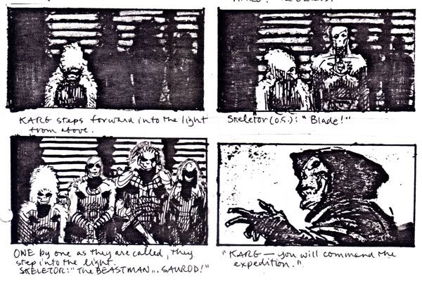 storyboards de la pelicula Bountyhunters