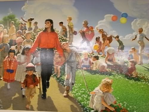 "MICHAEL JACKSON EN LA PINTURA POR DAVID NORDAN" Field-of-dreams