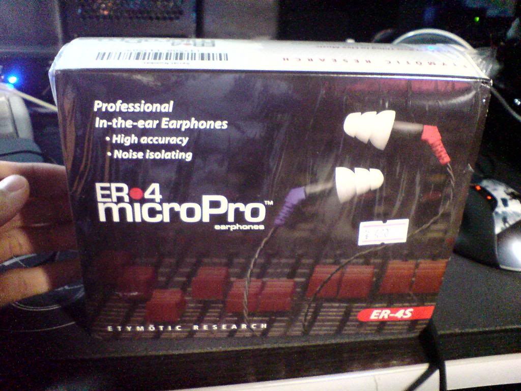 Etymotic Research ER-4S MicroPro earphones (Used) DSC01221