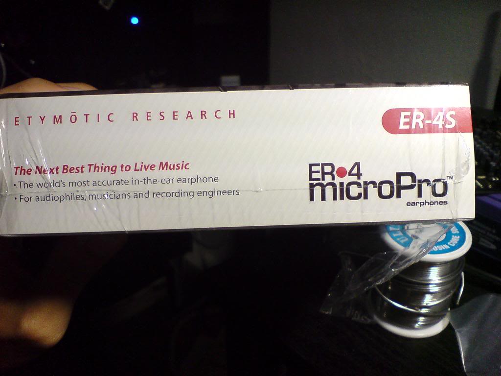 Etymotic Research ER-4S MicroPro earphones (Used) DSC01222