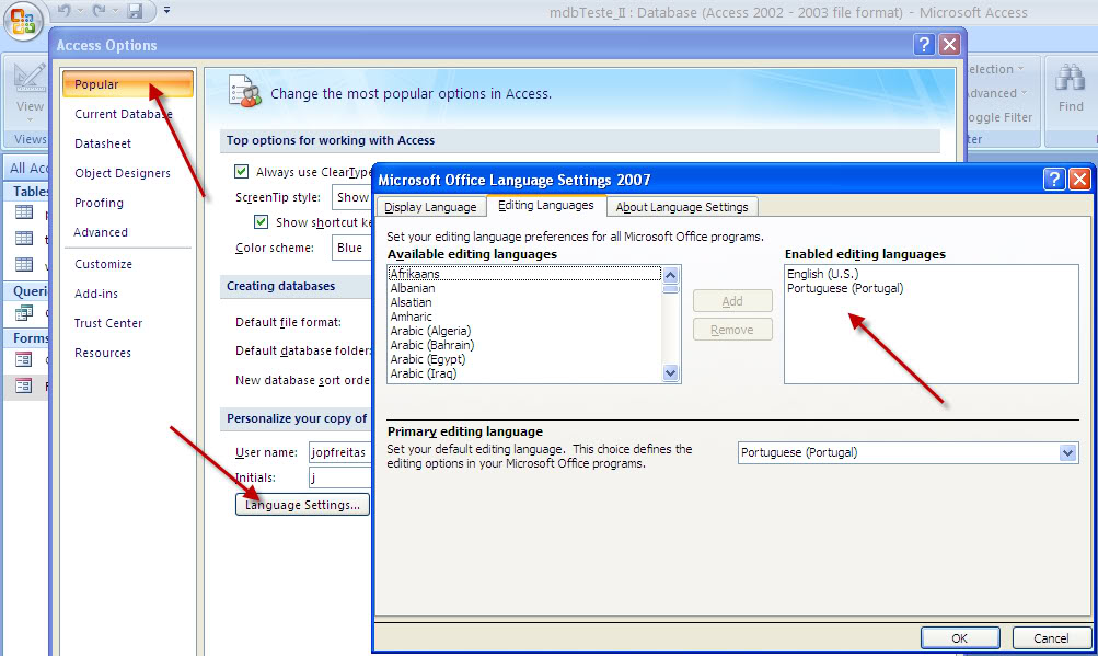 [Resolvido]Formulário não abre com idioma diferente Accesslanguage