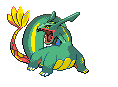 New Pokemon Sprites  (Beast's Style) RayquazaLandForme