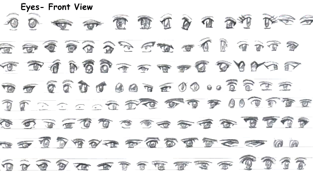 Cách vẽ mắt trong Manga Eyesfv