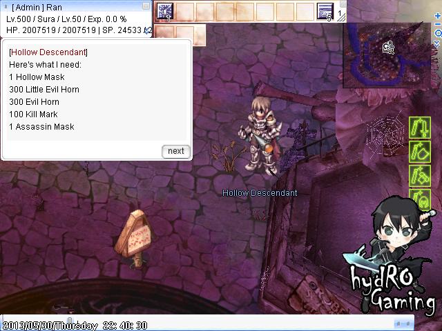 Hybrid Ragnarok Online - Hidden Custom Items Hollow3