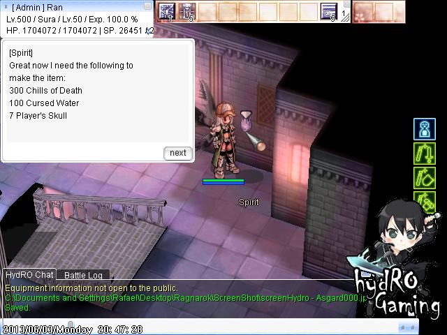 Hybrid Ragnarok Online - Hidden Custom Items ScreenHydro-Asgard001