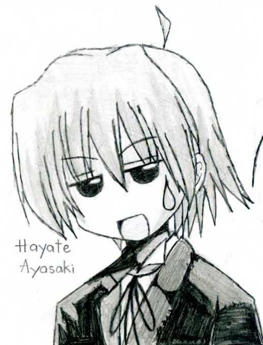 Fan art hayate by me :D Hayate131